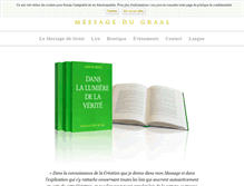Tablet Screenshot of messagedugraal.org